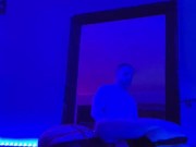 Sucking dick and getting spanked with a belt 8/16