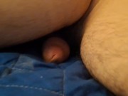 I am rubbing my dick in the bed 14/16