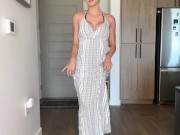 Slim Brunette is Determined to MAKE YOU CUM with her STRIPTEASE 1/16