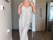 Slim Brunette is Determined to MAKE YOU CUM with her STRIPTEASE 6/16