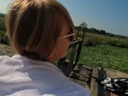 Found college girl during moto ride and fucked her by the river 15/16