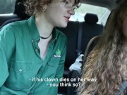 🤡 lustful clowness seduces a taxi driver👅💦 3/16