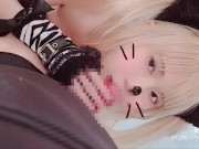 [intro]Gothic girls licking shoot and sucking oral ejaculation.(cat ears) 7/16