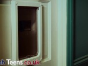 Stunning 18 year old Victoria is walking through the woods where she encounters a possessed dildo 6/16