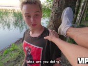 VIP4K. Cougar Malusha found a dude with big cock in the park. Hot sex with Malusha & Moon Imp 4/16