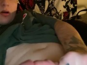 Tattooed E Boy stroking Thick BWC Slow 11/16
