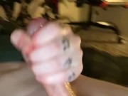 Tattooed E Boy stroking Thick BWC Slow 12/16