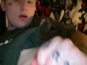 Tattooed E Boy stroking Thick BWC Slow 13/16