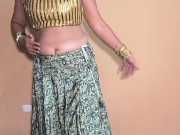 Amateur Indian couple presenting extremely hot dance 7/16