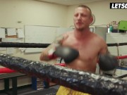 Horny Teens Indulge in Raunchy Group Sex with Professional Boxer - SCAM ANGELS 1/16