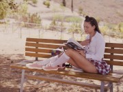 WOWGIRLS Beautiful model Elizabeth T using a toy to satisfy her in this solo video 1/16