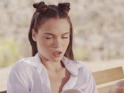 WOWGIRLS Beautiful model Elizabeth T using a toy to satisfy her in this solo video 6/16