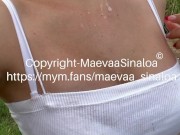 Manhunt - I swallow a guy's cum and get fucked by 2 others on the highway rest area 16/16