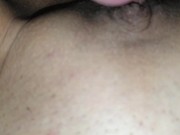 Nederlands Big dick goes completely in tight pussy. His dick cums deep inside. He creampied me 9/16