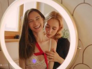 ULTRAFILMS Two amazing lesbian girls Kelly Collins and Leona Mia having fun fucking in this great video 4/16