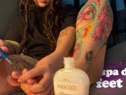 I let my stepdad watch while I get a manicure 16/16