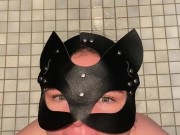 After a successful shower, my mouth was full and I gave him a blowjob 4/16