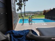 DICK FLASH my STEPSISTER in the POOL while PARENTS were at the BEACH end with a THROATPIE 1/16