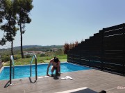 DICK FLASH my STEPSISTER in the POOL while PARENTS were at the BEACH end with a THROATPIE 2/16