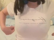 Pretty girl with big tits wants your dick to get hard. 15/16