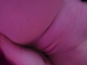 little slut moans too loud gets fucked hardcore and cummed on her pussy POV 1/16