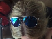 Petite blonde gives blowjob amateur in hotel room 9/16