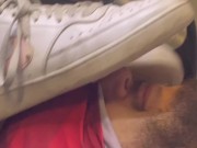 Sweaty gym sock slave is my foot stool - Trailer 1/16