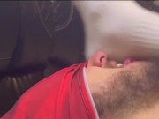 Sweaty gym sock slave is my foot stool - Trailer 14/16