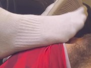 Sweaty gym sock slave is my foot stool - Trailer 4/16