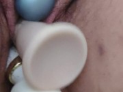 OMG!! I want to open my pussy with 2 dildos ❤️ 5/16