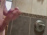 TOG Presents: Amateur solo quick cumshot before shower 2/16