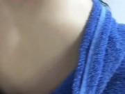 beautiful hot girl touches her tits and makes video for her lover. 13/16