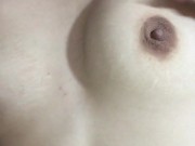 beautiful hot girl touches her tits and makes video for her lover. 8/16