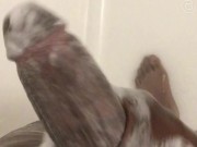 stroking in the shower | @blvdjodi 8/16