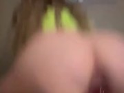 Riding thick dildo - Blonde Euro MILF - Content creator 15/16