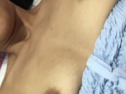 My friend makes hot video touching her tits and masturbating 8/16