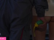 I invited the Handyman to watch how I'm masturbating 12/16