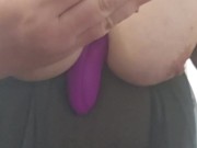 BBW TITTY PLAY WITH TOY AND MOANING 💋 8/16