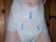 Diaper girl showing shes a good girl for not wetting 1/16