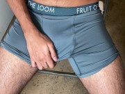 Playing with My cock 2/16