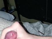 skinny white guy big thick cock cumming