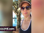 Big boobs babe walks through downtown Orlando sharing sights & candid daily adventures & karaoke song - Lelu Love 11/16