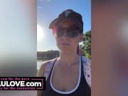 Big boobs babe walks through downtown Orlando sharing sights & candid daily adventures & karaoke song - Lelu Love 6/16