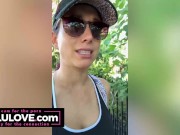 Big boobs babe walks through downtown Orlando sharing sights & candid daily adventures & karaoke song - Lelu Love 9/16