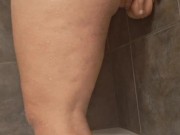 Stretching my tight asshole in the shower, gotta be quiet people are home shhh 11/16