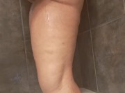 Stretching my tight asshole in the shower, gotta be quiet people are home shhh 6/16