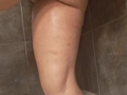 Stretching my tight asshole in the shower, gotta be quiet people are home shhh 9/16