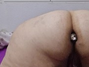 Butt plug, guiño culo fetiche y masturbacion pussy with wet sound 3/16