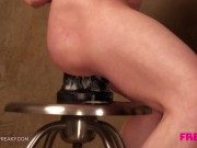 Petite Big Tit Femdom Shackles Slave for Deep Throat, Pegging & Anal Fisting Ass-to-Mouth Fuckfest 5/16