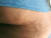 Sexy exhibitionist wife flashing voyeur at car wash 15/16